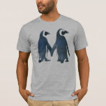 Graphic Penguin Couple T-shirt at Zazzle