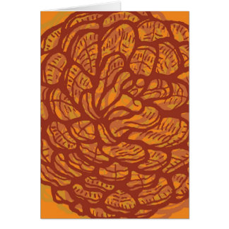 Graphic pinecone cards