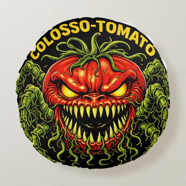 Graphic product de round pillow (Front)