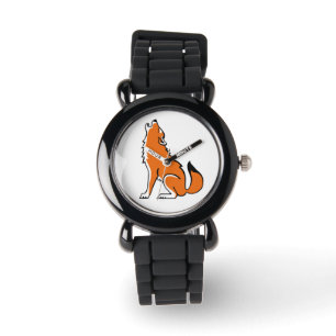 Graphic - Red WOLF - Wildlife warrior - Watch