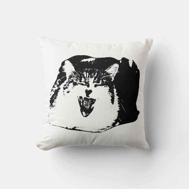 Graphic Rest, Ink Plush Throw Pillow (Front)