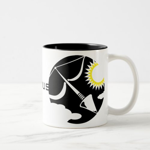 Graphic Sagittarius Bow and Arrow Two_Tone Coffee Mug