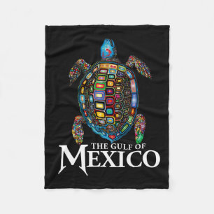 Graphic Sea Turtle Gulf Of Mexico Never Forget Ant Fleece Blanket