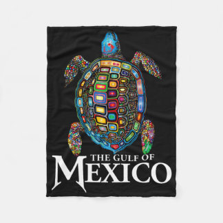 Graphic Sea Turtle Gulf Of Mexico Never Forget Tru Fleece Blanket