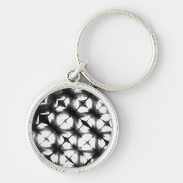 Graphic Shibori I Keychain (Front)