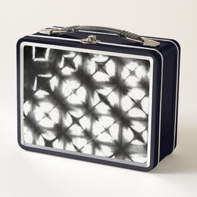 Graphic Shibori I Metal Lunch Box (Front)