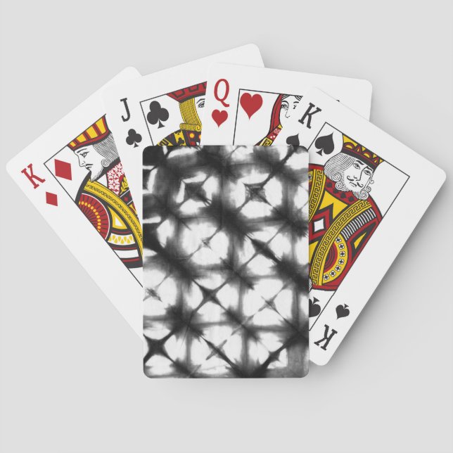 Graphic Shibori I Poker Cards (Back)