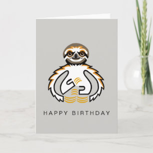 Graphic SLOTH -Wild animals - Nature Card