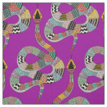 graphic snake magenta fabric