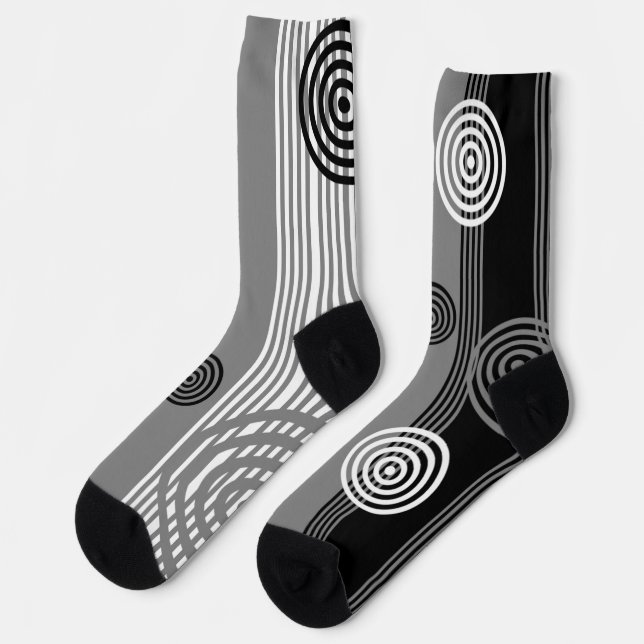 graphic socks (Left)