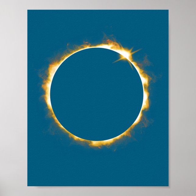 Graphic Solar Eclipse August 21 2017 Poster (Front)