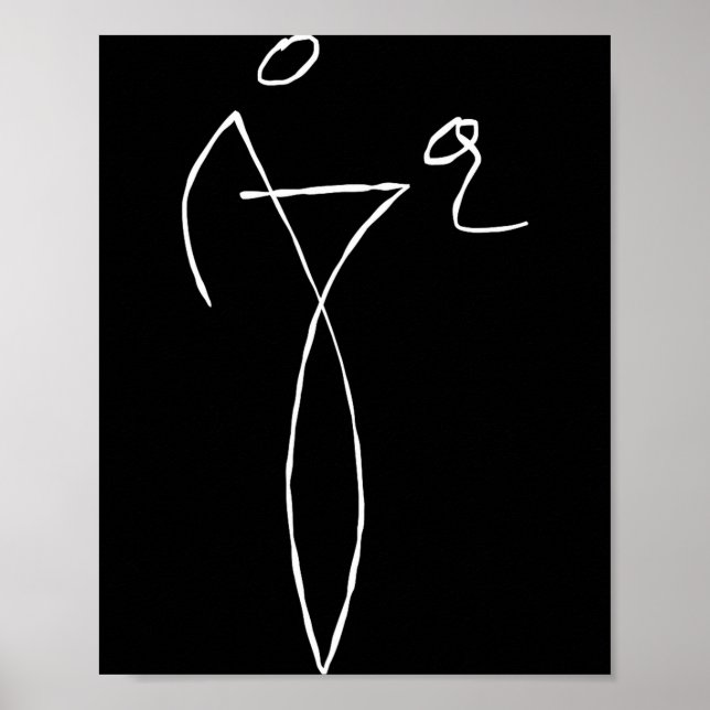 Graphic Stick Figure Poster (Front)