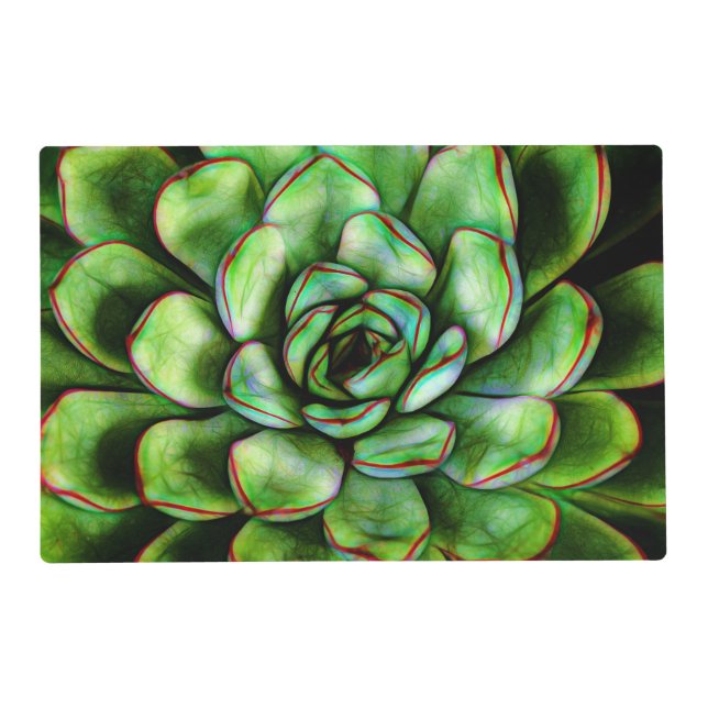 Graphic Succulent Placemat (Front)