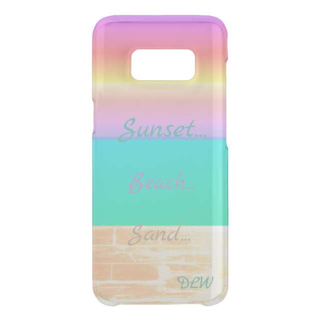 Graphic Sunset Beach Uncommon Samsung Galaxy Case (Back)