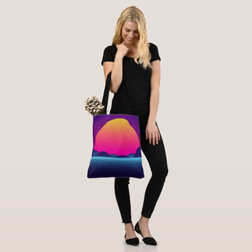 Graphic Sunset Tote Bag