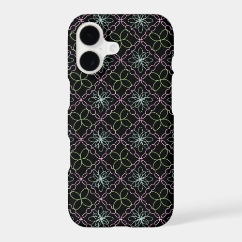 Graphic Swirly Flower Pattern iPhone 17 Case