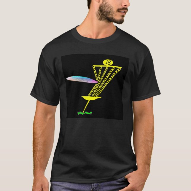 Graphic T with Discgolf theme. T-Shirt (Front)