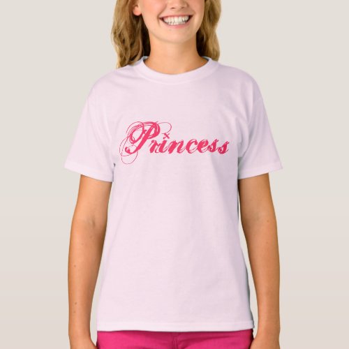 Graphic Tee Kids Womens Princess T_shirt Design