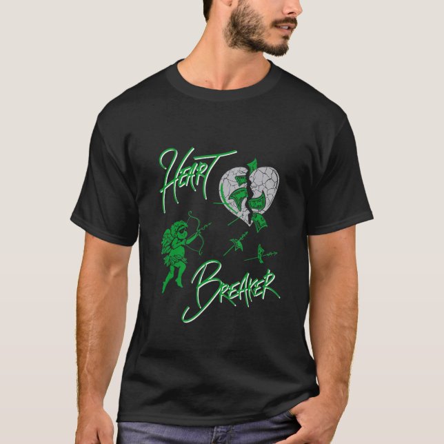 Graphic Tees Heart Breaker Sneaker Match 3 Pine Gr (Front)