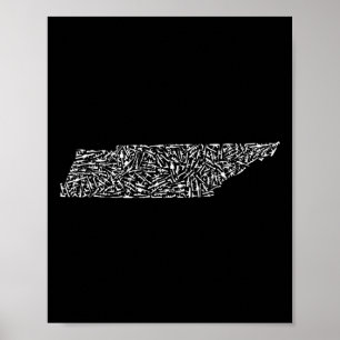 Graphic Tennessee America Distressed Trump Gun Gif Poster