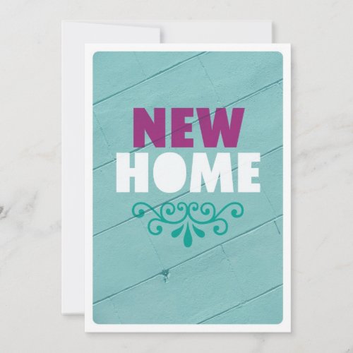 Graphic text new home housewarming invitation