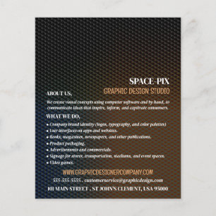 Graphic Texture, Graphic Designer Advertising Flyer