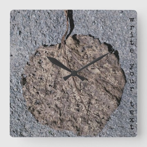 Graphic/Textured Square Wall Clock