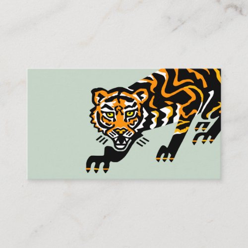 Graphic TIGER _ Wildlife _ Nature _ Green Business Card