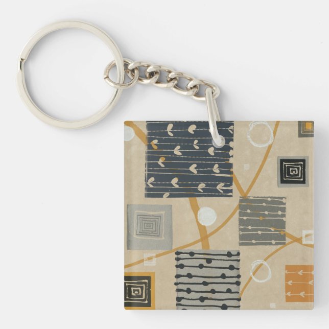 Graphic Tiles Keychain (Front)