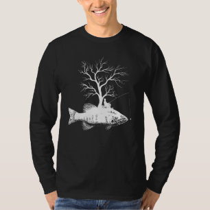 Graphic Tree Fishing Rod Fish Smallmouth Bass 1 T-Shirt