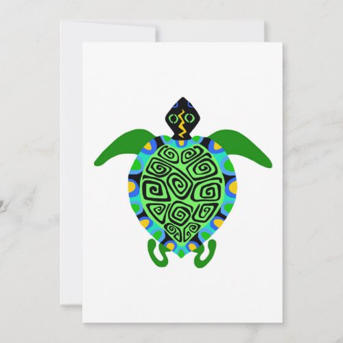 Graphic _Tropical Sea TURTLE _ Conservation _ Thank You Card