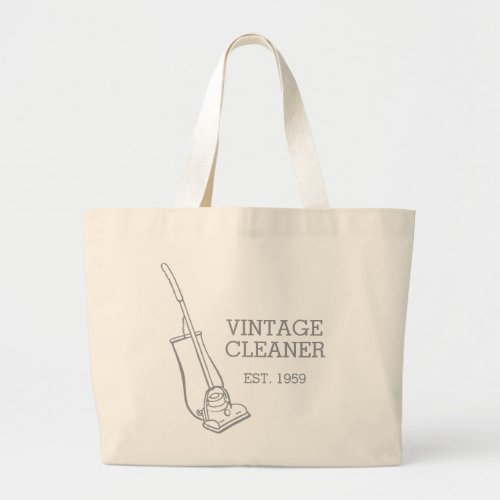 Graphic vacuum vintage cleaner cleaning bag