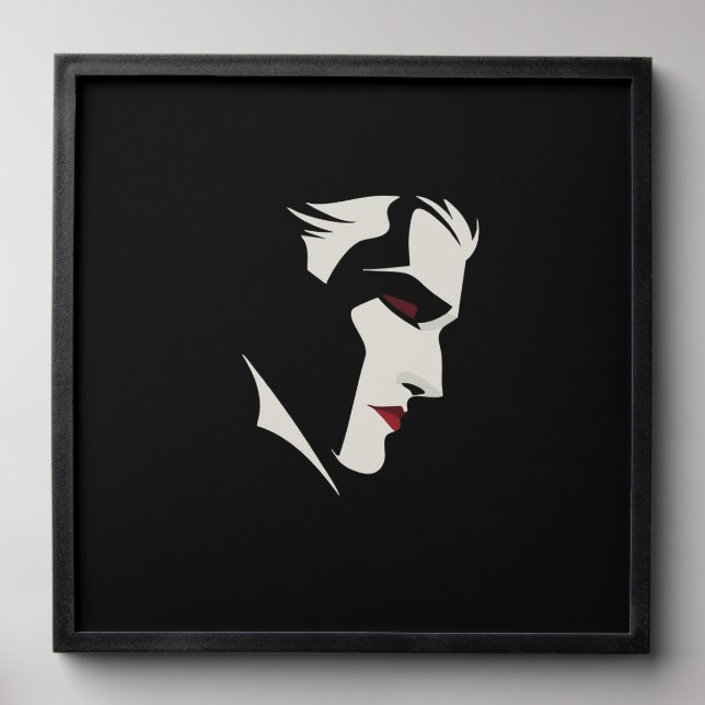 Graphic Vampire illustration Peel And Stick Photo Tile (Front Set)