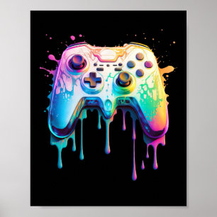 Graphic Video Game - Colorful Video Game Lover 1 Poster