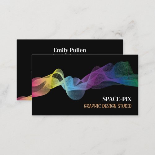 Graphic Wave Design Graphic Designer Business Card