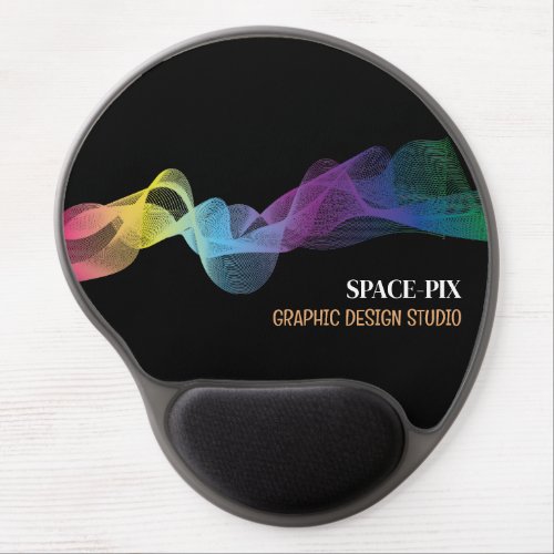 Graphic Wave Design Graphic Designer Gel Mouse Pad