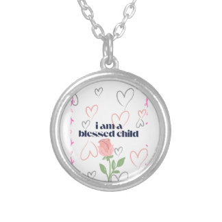 Graphica burp cloths silver plated necklace