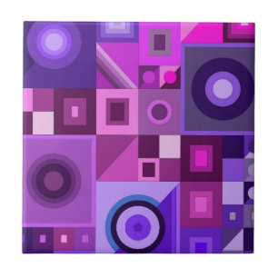 Graphical colorful love mom dad daughter son boss ceramic tile