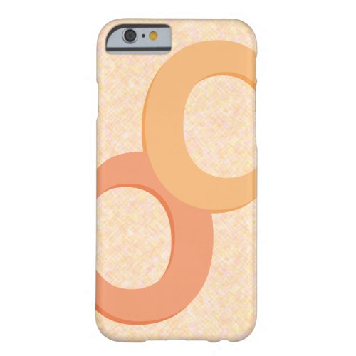 Graphical Geometric Peach Feminine Barely There iPhone 6 Case