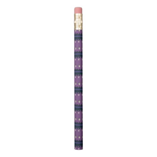 Graphical Knitted Pattern Custom Purple Color Pencil