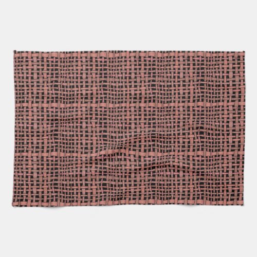 Graphical Realistic Woven Peach Burlap Towel