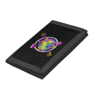 GRAPHICS 80S RETRO STYLE TRIFOLD WALLET