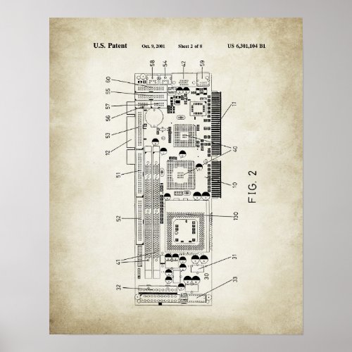 Graphics Card Patent Poster