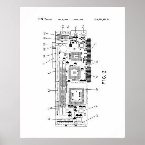 Graphics Card Patent Poster
