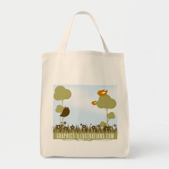 Graphics-Illustrations.Com Grocery Tote (Front)