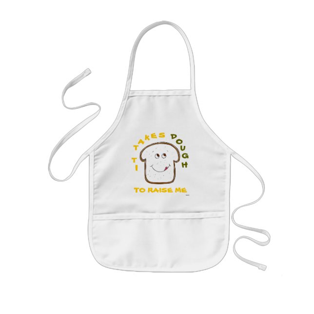 Graphics "It takes Dough" Yellow Baking Kids' Apron (Front)