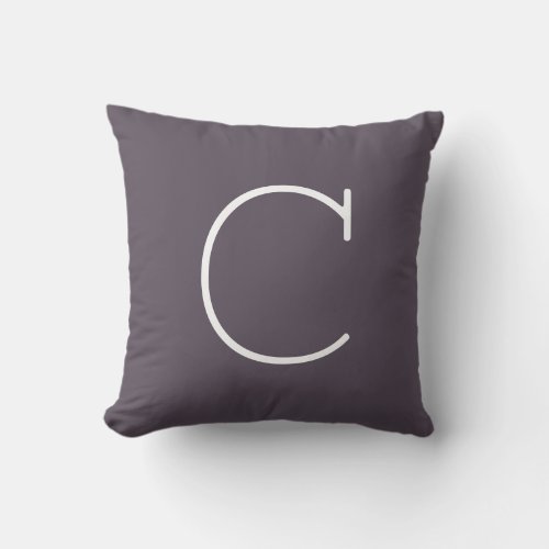 Graphite Grey Customize Front  Back For Gifts Throw Pillow