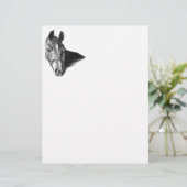 Graphite Horse Head (Standing Front)