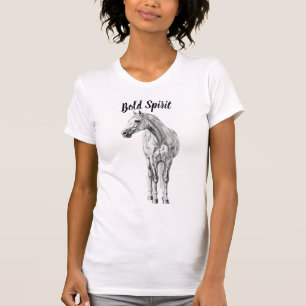 Graphite Horse Sketch T-Shirt