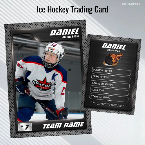 Graphite Ice Hockey Trading Card Player Card